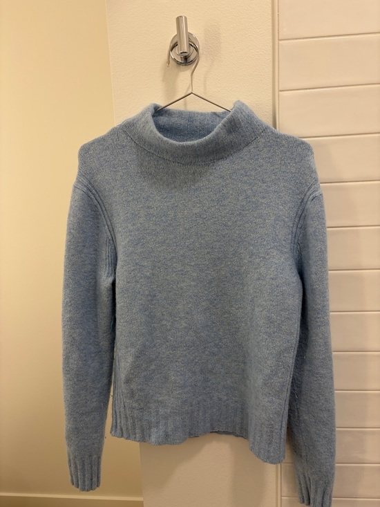 point sur Sweaters - J. Crew Point Sur Baby Blue Mock Neck Sweater